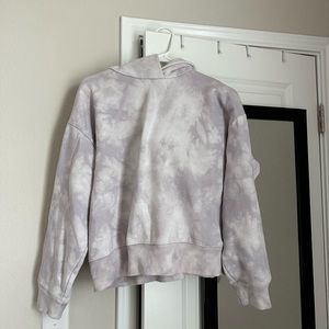 Purple Cropped Hoodie